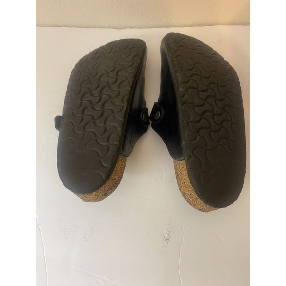 Birkenstock Men's Boston Amalfi Black Leather Comfort Clogs 42 - Picture 4 of 4